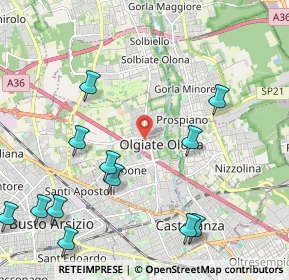 Mappa Via Alfieri Vittorio, 21057 Olgiate Olona VA, Italia (2.65667)
