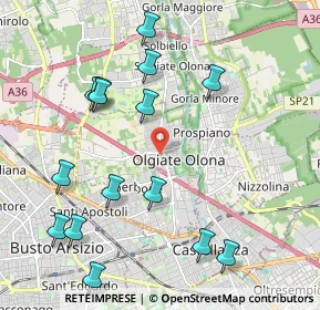 Mappa Via Alfieri Vittorio, 21057 Olgiate Olona VA, Italia (2.34533)