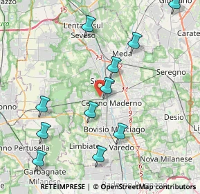 Mappa Salita Biulè, 20031 Cesano Maderno MB, Italia (4.48091)