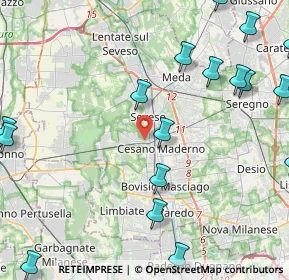 Mappa Salita Biulè, 20031 Cesano Maderno MB, Italia (6.35)