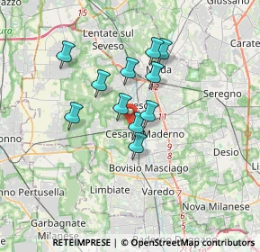 Mappa Salita Biulè, 20031 Cesano Maderno MB, Italia (2.59727)