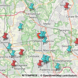 Mappa Salita Biulè, 20031 Cesano Maderno MB, Italia (5.92263)