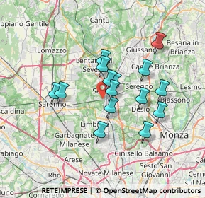 Mappa Salita Biulè, 20031 Cesano Maderno MB, Italia (5.624)