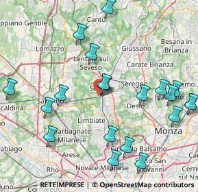 Mappa Salita Biulè, 20031 Cesano Maderno MB, Italia (9.54)