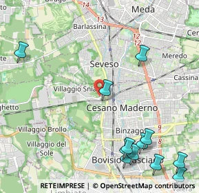 Mappa Salita Biulè, 20031 Cesano Maderno MB, Italia (2.98692)
