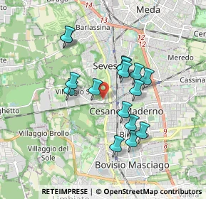 Mappa Salita Biulè, 20031 Cesano Maderno MB, Italia (1.51438)