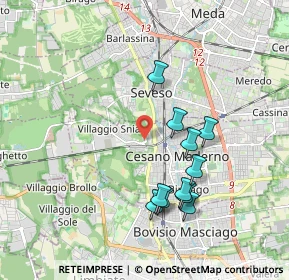 Mappa Salita Biulè, 20031 Cesano Maderno MB, Italia (1.77091)