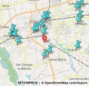 Mappa Piazza Arengo, 35013 Cittadella PD, Italia (2.34118)