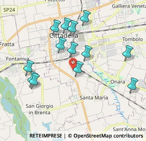 Mappa Piazza Arengo, 35013 Cittadella PD, Italia (1.90385)
