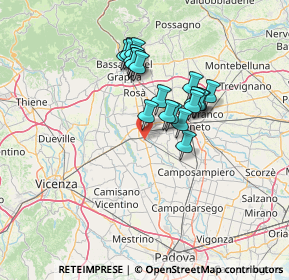 Mappa Piazza Arengo, 35013 Cittadella PD, Italia (10.8675)