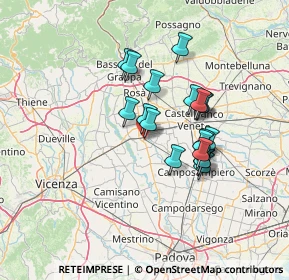 Mappa Piazza Arengo, 35013 Cittadella PD, Italia (10.89421)