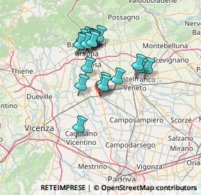 Mappa Via della Pieve, 35013 Cittadella PD, Italia (11.887)