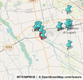 Mappa Via della Pieve, 35013 Cittadella PD, Italia (3.48833)