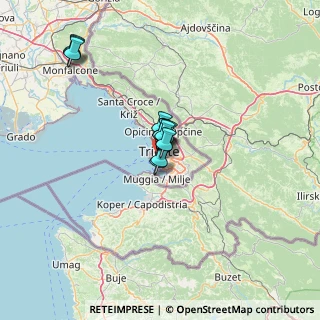 Mappa Via Bartolomeo D'Alviano, 34145 Trieste TS, Italia (8.66167)