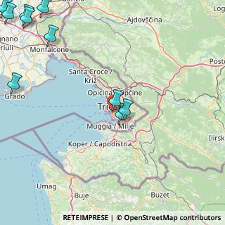 Mappa Via Bartolomeo D'Alviano, 34145 Trieste TS, Italia (28.62545)