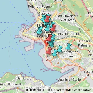 Mappa Via Bartolomeo D'Alviano, 34145 Trieste TS, Italia (1.2695)