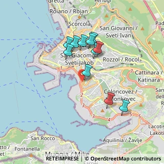 Mappa Via Bartolomeo D'Alviano, 34145 Trieste TS, Italia (1.58727)
