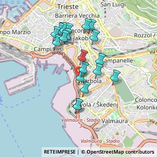 Mappa Via Bartolomeo D'Alviano, 34145 Trieste TS, Italia (0.878)