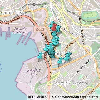 Mappa Via Bartolomeo D'Alviano, 34145 Trieste TS, Italia (0.261)