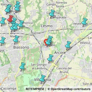 Mappa Via della Cava, 20855 Lesmo MB, Italia (3.2)