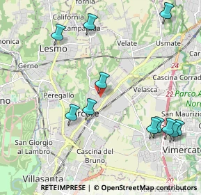 Mappa Via Thomas Alva Edison, 20862 Arcore MB, Italia (2.37545)
