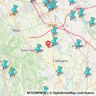 Mappa Via dell' Artigianato, 36033 Villaverla VI, Italia (6.7855)