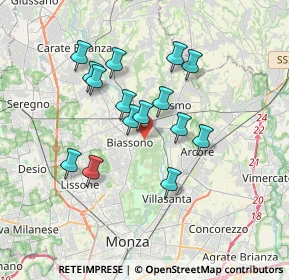 Mappa Campo B, 20853 Biassono MB, Italia (3.022)