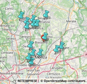 Mappa Campo B, 20853 Biassono MB, Italia (7.056)