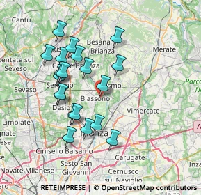 Mappa Campo B, 20853 Biassono MB, Italia (6.757)