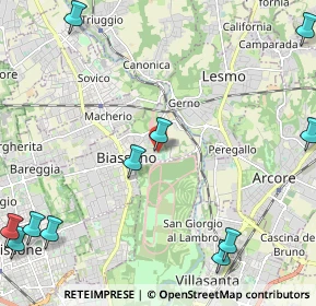 Mappa Campo B, 20853 Biassono MB, Italia (3.30833)