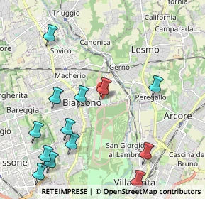 Mappa Campo B, 20853 Biassono MB, Italia (2.54923)