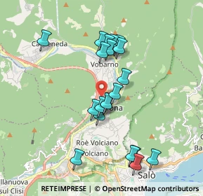 Mappa Via S. Benedetto da Norcia, 25079 Vobarno BS, Italia (1.7205)