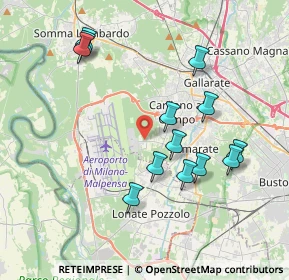 Mappa Via Bretella, 21017 Samarate VA, Italia (3.83308)