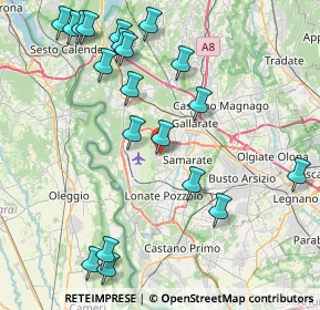 Mappa Via Bretella, 21017 Samarate VA, Italia (9.6695)