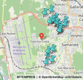 Mappa Via Bretella, 21017 Samarate VA, Italia (1.9245)