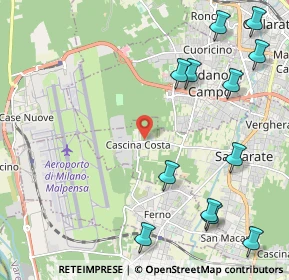 Mappa Via Bretella, 21017 Samarate VA, Italia (2.79)