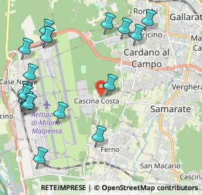 Mappa Via Bretella, 21017 Samarate VA, Italia (2.69684)