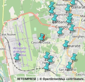 Mappa Via Bretella, 21017 Samarate VA, Italia (2.56176)