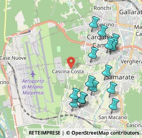 Mappa Via Bretella, 21017 Samarate VA, Italia (2.14875)