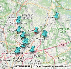 Mappa Via Enrico Fermi, 20862 Arcore MB, Italia (7.60778)