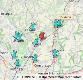 Mappa Via Enrico Fermi, 20862 Arcore MB, Italia (3.92818)