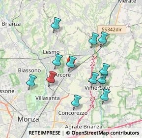 Mappa Via Enrico Fermi, 20862 Arcore MB, Italia (3.4775)