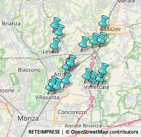Mappa Via Enrico Fermi, 20862 Arcore MB, Italia (3.00824)