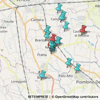 Mappa Via Martiri della Libertà, 31023 Resana TV, Italia (1.5185)