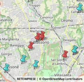 Mappa Via Porta Mugnaia, 20853 Biassono MB, Italia (2.74786)