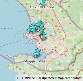 Mappa Via Piemonte D'Istria, 34137 Trieste TS, Italia (2.5)