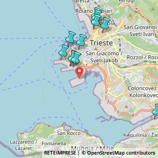 Mappa Punto Franco Nuovo Molo VII, 34123 Trieste TS, Italia (2.13)