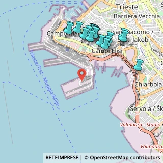 Mappa Punto Franco Nuovo Molo VII, 34123 Trieste TS, Italia (1.1165)