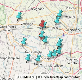 Mappa Via Galileo Galilei, 31050 Badoere TV, Italia (7.01267)