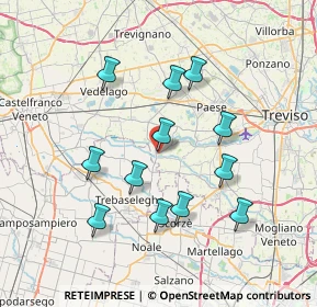 Mappa Via Galileo Galilei, 31050 Badoere TV, Italia (6.835)